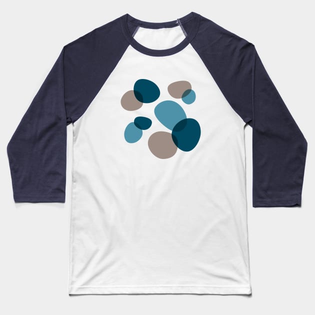 Abstract Pebbles Baseball T-Shirt by amyvanmeter